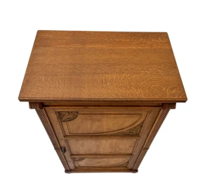 Arts & Crafts Art Nouveau One-Door Cabinet, 1900s